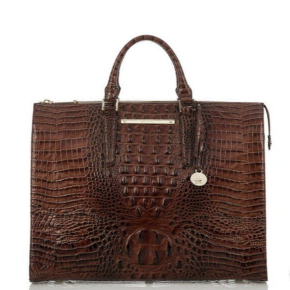 Brahmin business tote pecan - Picture 1 of 11